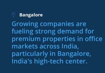 Growing companies are fueling strong demand for premium office properties in India
