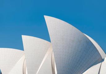Detail of Sydney opera house roof