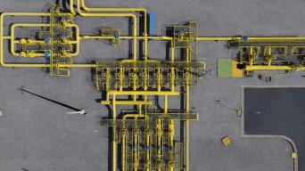 yellow gas pipeline network