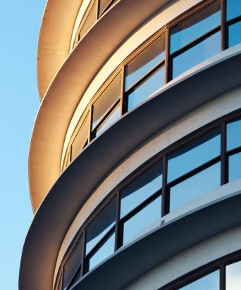 Exterior of modern building