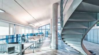 Interior of office building